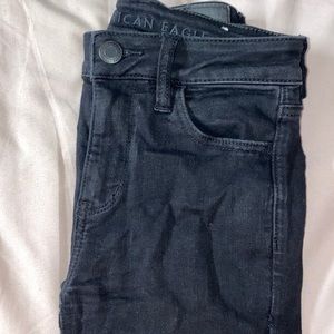American Eagle Black Hi Rise Jegging